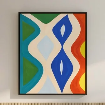 A painting on a wall: After Make shadows more realistic