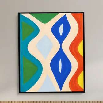 A painting on a wall: Before
